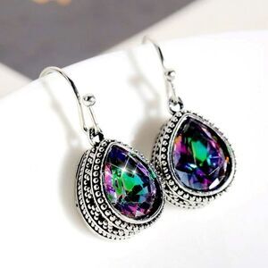 ✨🆕✨ BoHo Antique Silver Vintage Inspired Waterdrop Earrings✨